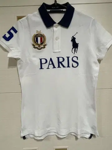 폴로 랄프 로렌 PARIS 폴로 셔츠 반팔 화이트 빅포니