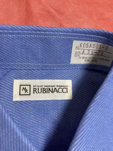 RUBINACCI 파랑 긴팔 셔츠 A39/78