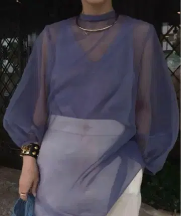 AMERI AIRLY SHEER BLOUSE