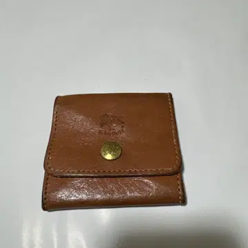 브라운 가죽 코인 케이스