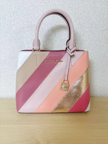 MICHAEL KORS 스트라이프 디자인 핸드백
