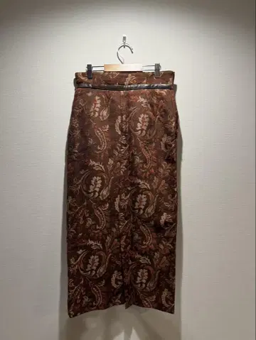 SNIDEL 페이즐리 무늬 롱 스커트