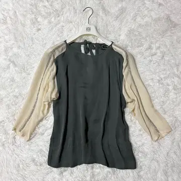 BY MALENE BIRGER 비쥬 실크 블렌드 블라우스 36