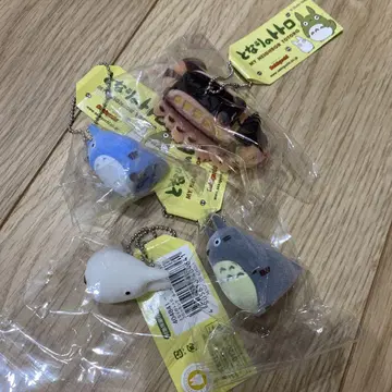 토토로 블록킹 키링 4점 세트