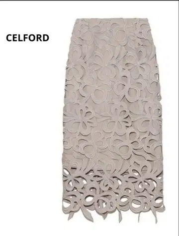 CELFORD 셀포드 리본 레이스 스커트