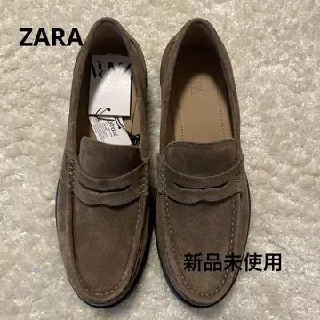 [미사용 새상품] ZARA 브라운 스웨이드 로퍼