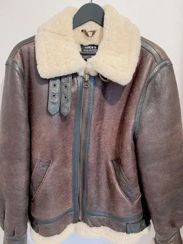 schott b-3 무스탕 자켓 사이즈 40