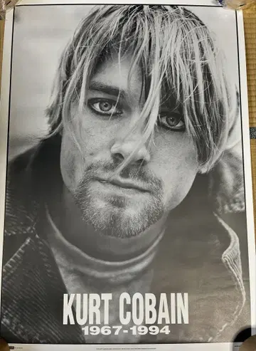 NIRVANA KURT COBAIN 닐바나 커트 코베인 포스터