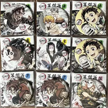귀멸의 칼날 전집중전 막간 그림 캔 배지 2, 3, 4, 5
