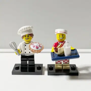 LEGO 미니피겨 정품 시리즈 17 파티시에 핫도그 가게