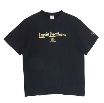 Lewis Leathers 루이스 레더 t셔츠 gold flag
