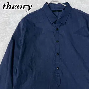 [ 새상품급 ] theory 린넨 셔츠 M 사이즈 린넨 긴팔 남성용