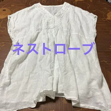 bisque nest Robe 린넨 셔츠 블라우스 네스트로브
