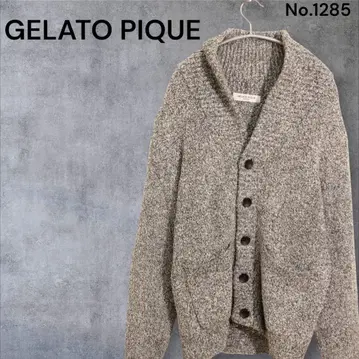 GELATO PIQUE 그레이 니트 가디건 룸웨어 홈웨어