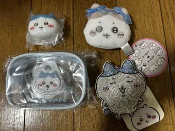 키링 모코모코 파우치 미니 가마구치 오카오 미니 실리콘 파우치 하치와레