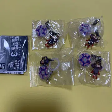 괴혼 3 메지루시 액세서리 검정 키링 가챠