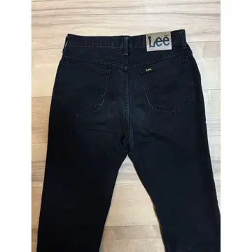 Lee 블랙 데님 스트레이트 팬츠