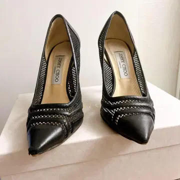 JIMMY CHOO 지미추 펌프스 스틸레토 하이힐 블랙