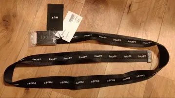 HUF 로고 블랙 벨트 약 120