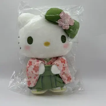 산리오 키티 말차 기모노 봉제 인형 S