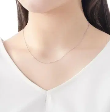미사용 새상품 쥬얼리 츠츠미 목걸이 체인만 K10WG