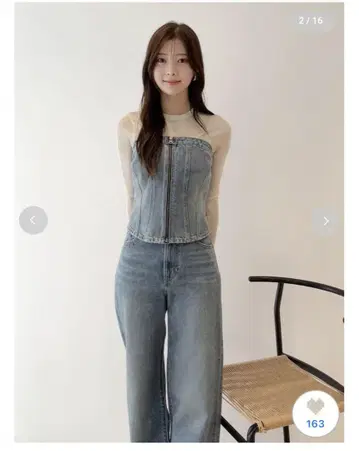 리바이스 스나이델 콜라보 데님 상의