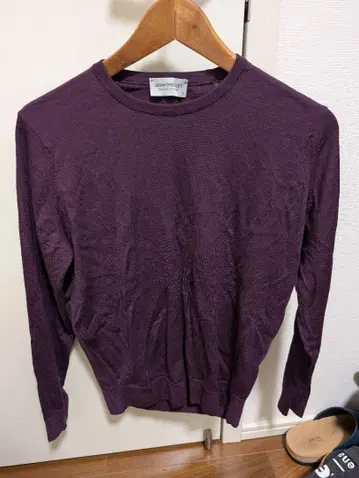 JOHN SMEDLEY 퍼플 니트 S 사이즈