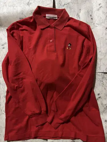 90svintage 빈티지 도쿄 디즈니랜드 미키 피케 셔츠 일본제