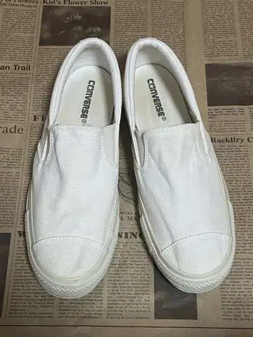 CONVERSE 슬립온 화이트 28cm