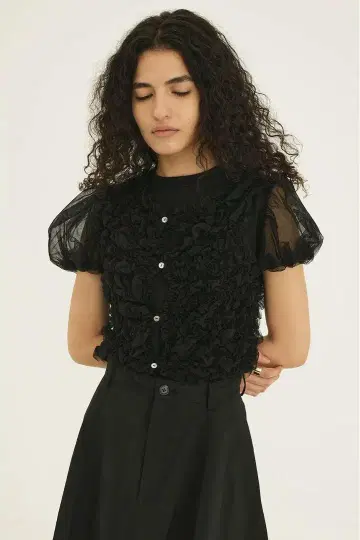 CLANE TULLE VEST LAYERED TOPS