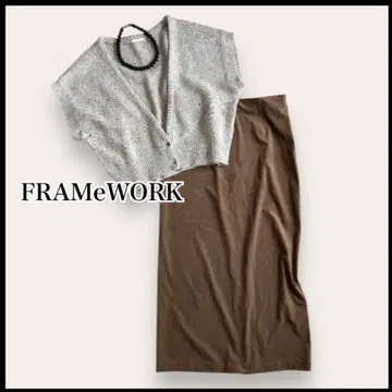 FRAMeWORK 페이크 스웨이드 스커트 38