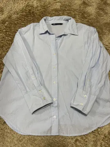 ZARA 라이트 블루 긴팔 셔츠 L 사이즈