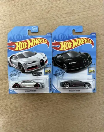 '16 Bugatti Chiron 블랙 / ZAMAC 2대 세트