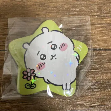 치이카와 스타 캔뱃지 미개봉 별 모양 하치와레 토끼