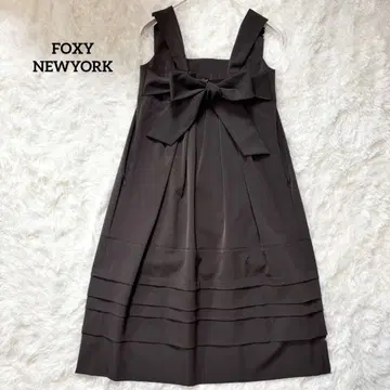 FOXY NEWYORK 폭시 백리본 점퍼스커트 원피스
