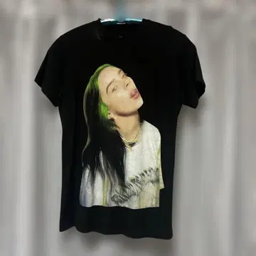Billie Eilish 프린트 티셔츠 블랙 M 사이즈