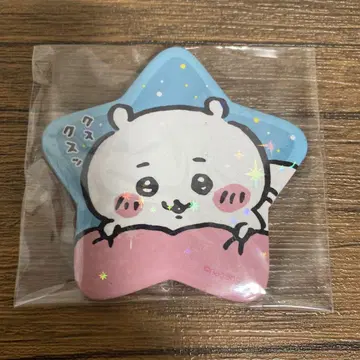 치이카와 (먼작귀) 스타 캔뱃지 미개봉 별 모양 하치와레 토끼