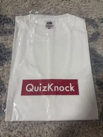 [미사용 새상품] QuizKnock 티셔츠 화이트 M