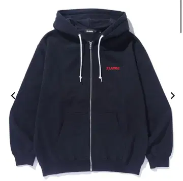 XLARGE 블랙 집업 후드티 L