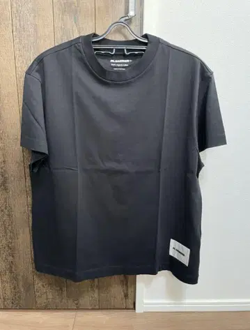 JIL SANDER+ 블랙 반팔 티셔츠