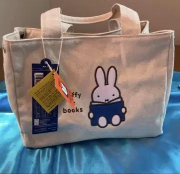기노쿠니야 미피 70주년 miffy&books 사이드 버튼 미니 토트