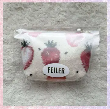 새상품 미개봉 ] 라스트 1점 FEILER 스트로베리 도트 보트형 파우치