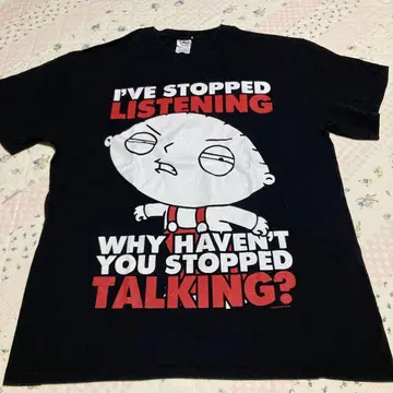 패밀리 가이 Stewie Griffin 델타 티셔츠 L 사이즈 블랙