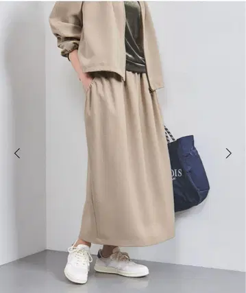 유나이티드 애로우즈 COMFY 개더 포켓 롱 스커트