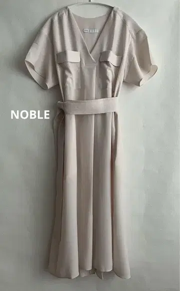 NOBLE 빅 포켓 반팔 원피스