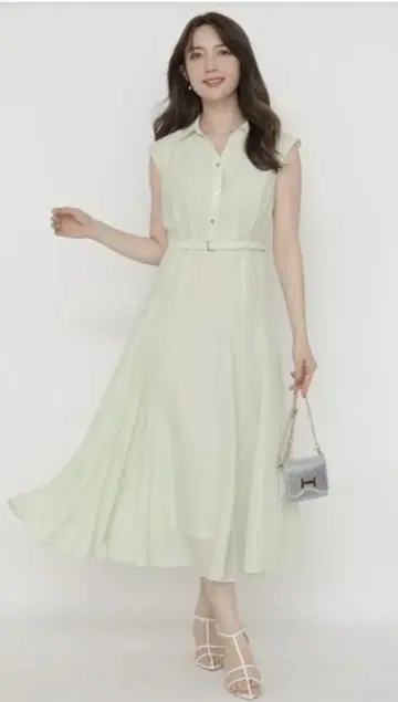 아푸와이저 리셰 마치 플레어 레이디 셔츠 원피스