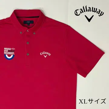 Callaway 캘러웨이 빨간색 버튼 다운 셔츠 XL 자수 골프