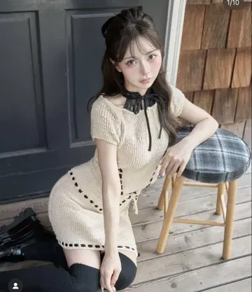Darich 다리치 스티치 디자인 니트 셋업 Free