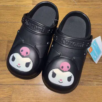 쿠로미 샌들 L 23.5cm 24cm 아베일 블랙 산리오