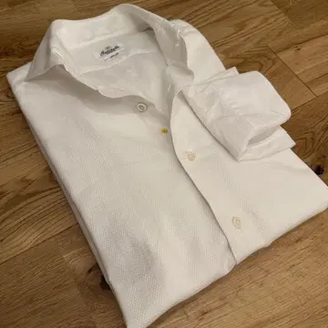 Giannetto 잔넷 slimfit 화이트 셔츠 15 3/4 40